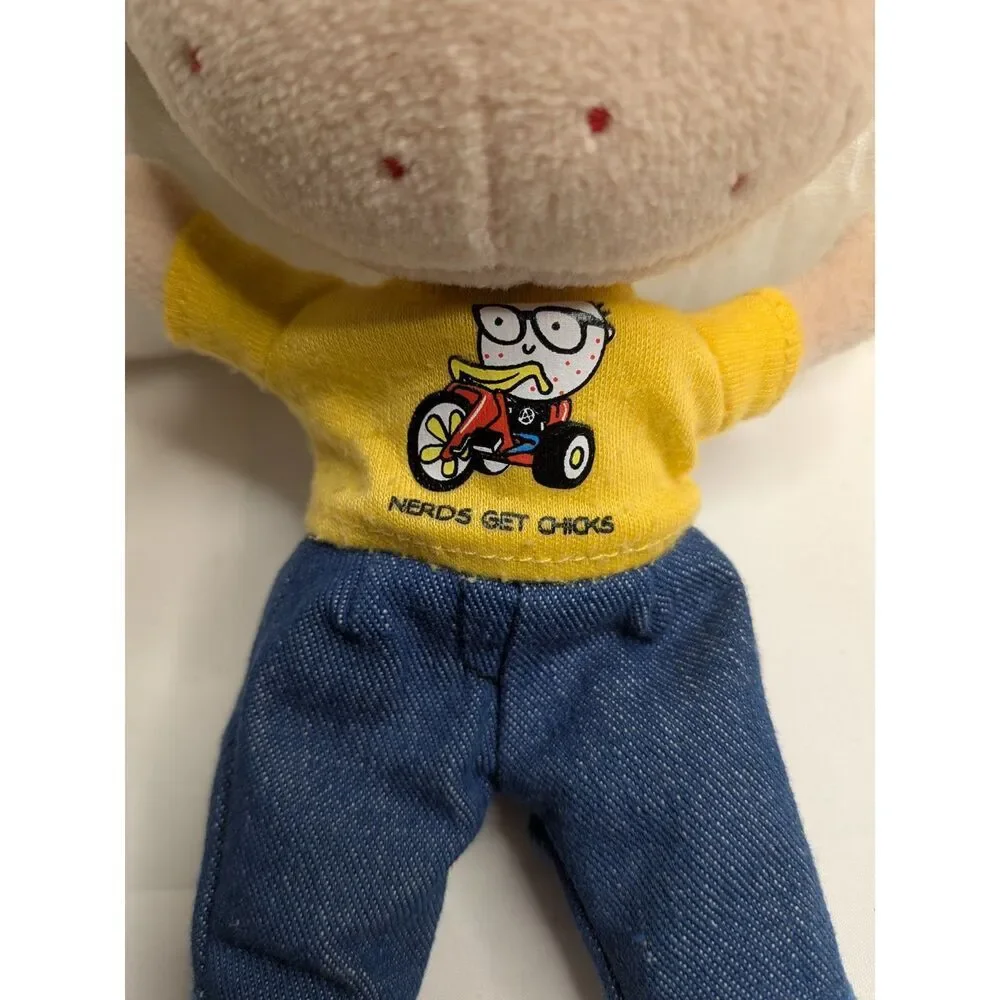 Vintage 2003 David & Goliath Stupid Factory Bonita Styles & Jack the Nerd Plush